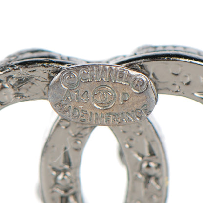 Chanel Crystal CC Earrings Silver 6 of 7