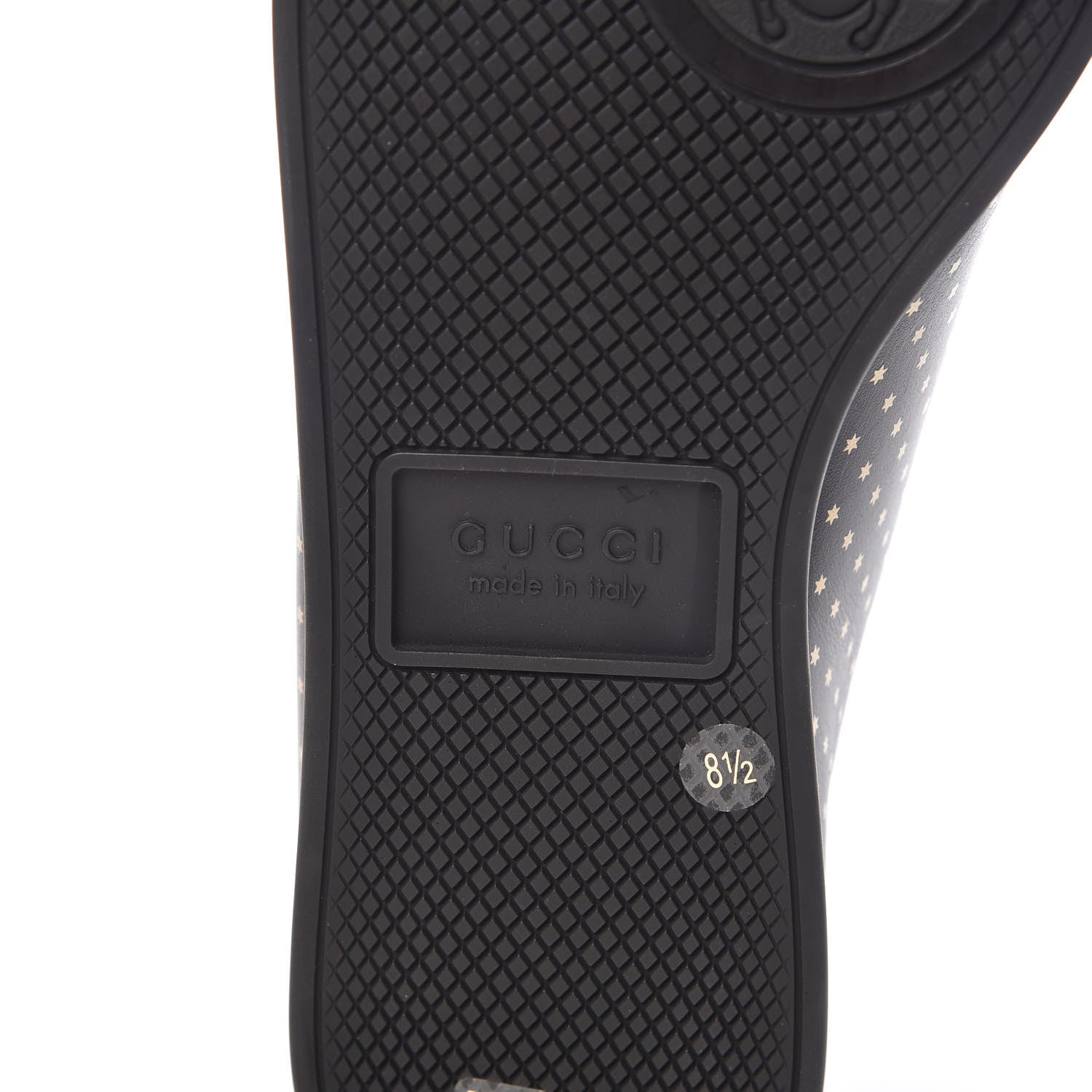 Gucci X SEGA Calfskin GUCCY Stars Mens Falacer Sneakers 8.5 Black 7 of 11