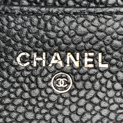 Chanel Caviar Quilted Compact Flap Wallet Black 6 of 15