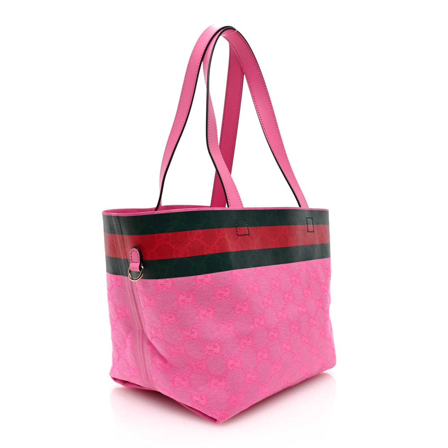 Gucci Supreme Canvas Totissima Small Tote Yellow Pink 5 of 14