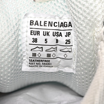 Balenciaga Fabric Mesh Clear Sole Womens Triple S Sneakers 38 White 10 of 12
