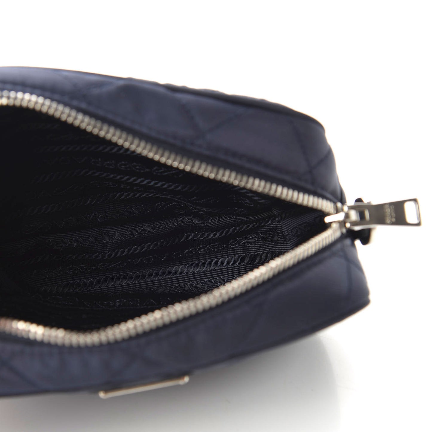 Nylon Tessuto Impuntu Quilted Crossbody Bag Baltico
