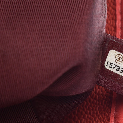 Chanel Caviar Quilted French Riviera Hobo Red 7 of 11