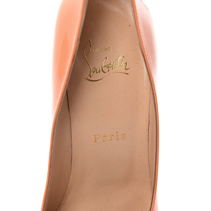 Christian Louboutin Patent Pigalle Follies 100 Pumps 37 Sunset 6 of 11