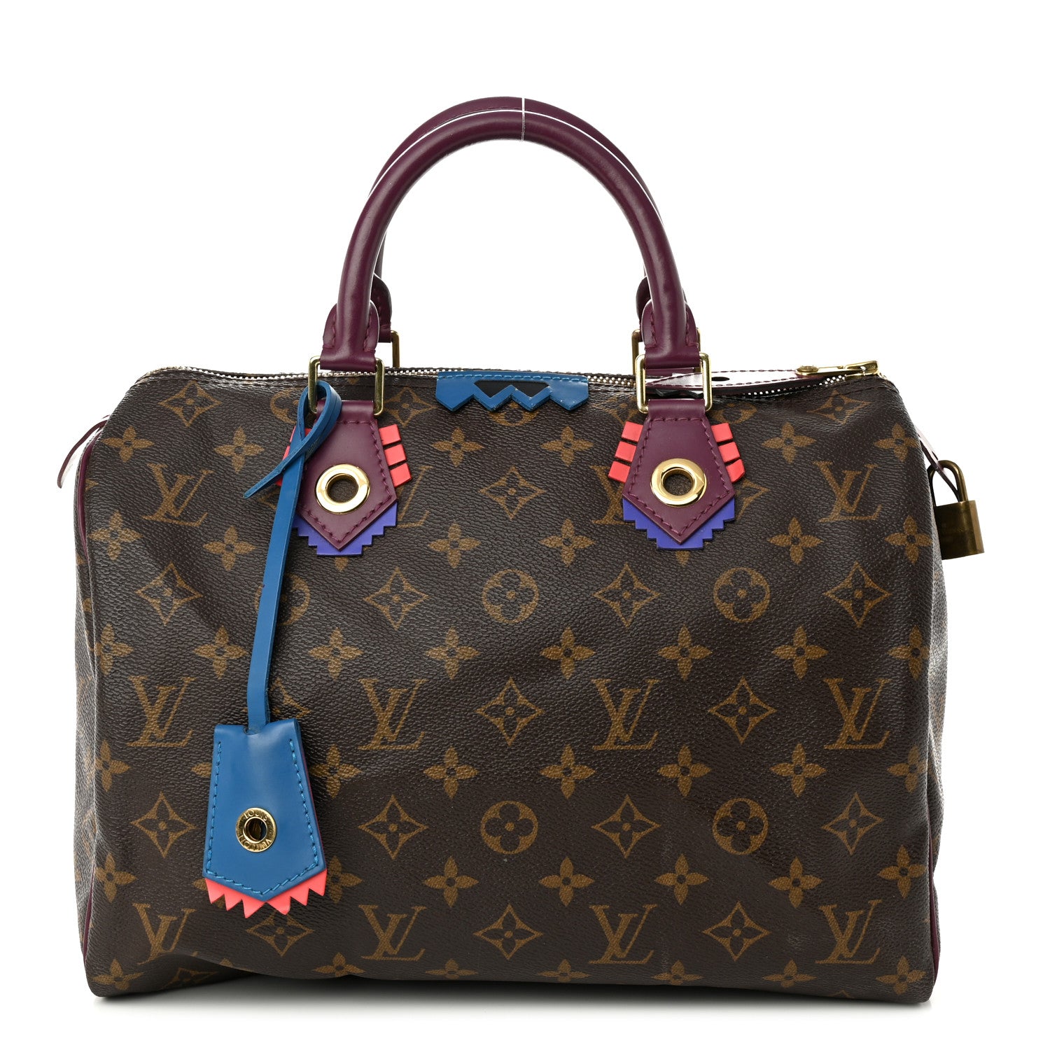 Louis Vuitton Monogram Totem Speedy 30 Magenta 1 of 9