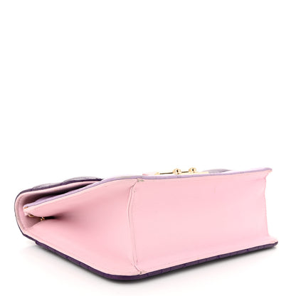Christian Dior Lambskin Cannage Miss Dior Promenade Pouch Purple Multicolor 4 of 14