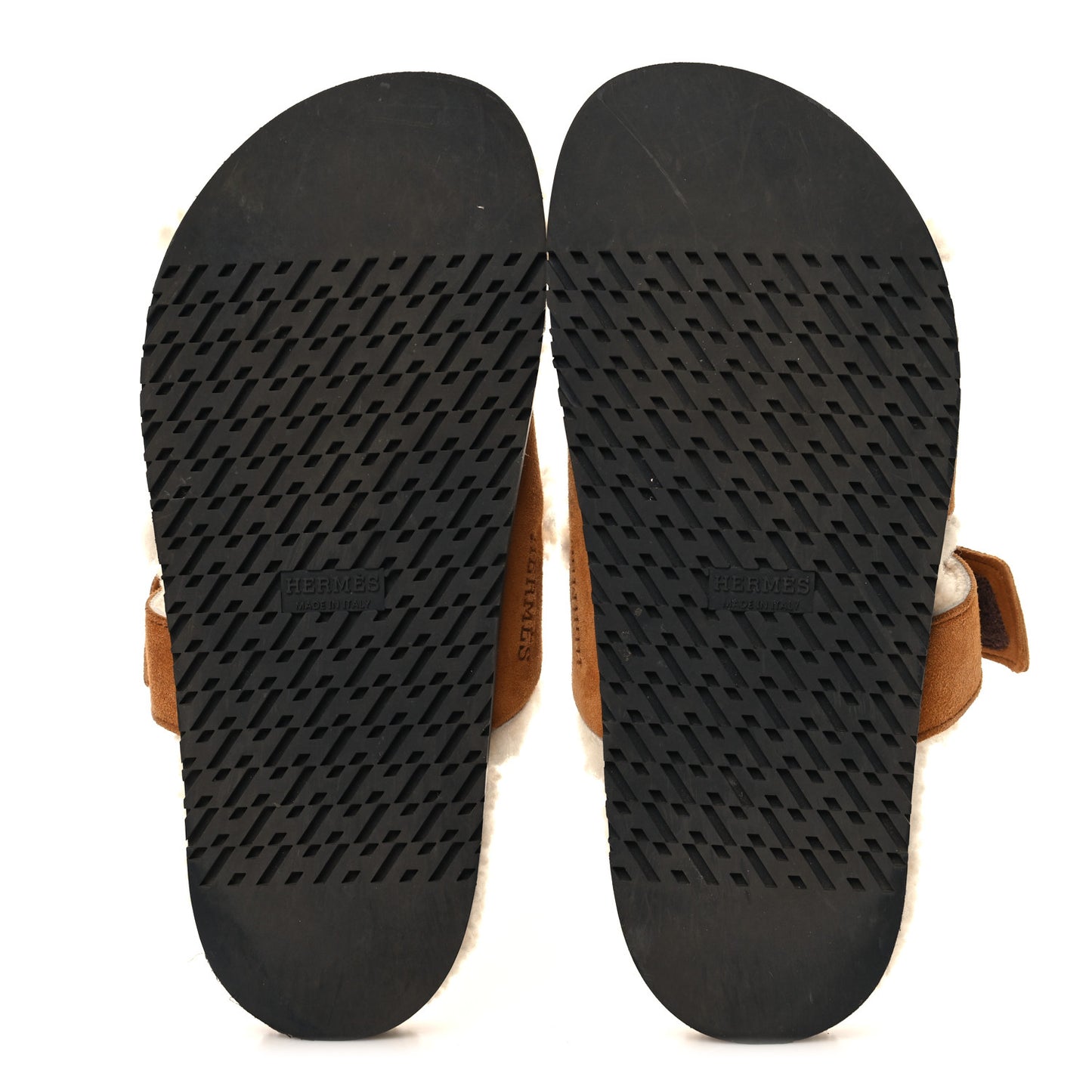 Suede Goatskin Woolskin Womens Chypre Sandals 37 Naturel Ecru