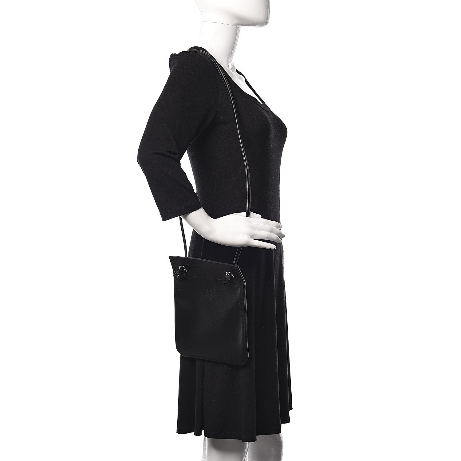Hermes Milo Lambskin Swift Mini Aline Black 2 of 12