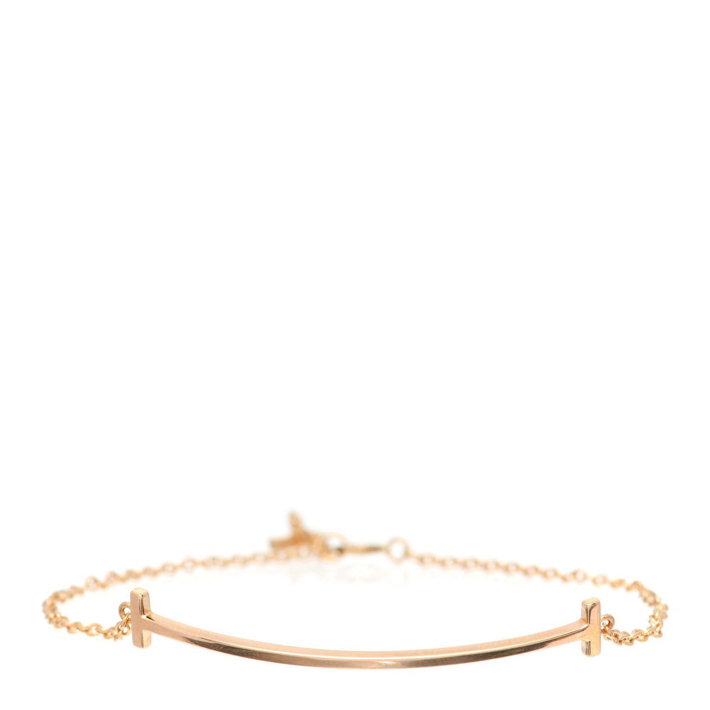 18K Rose Gold T Smile Bracelet