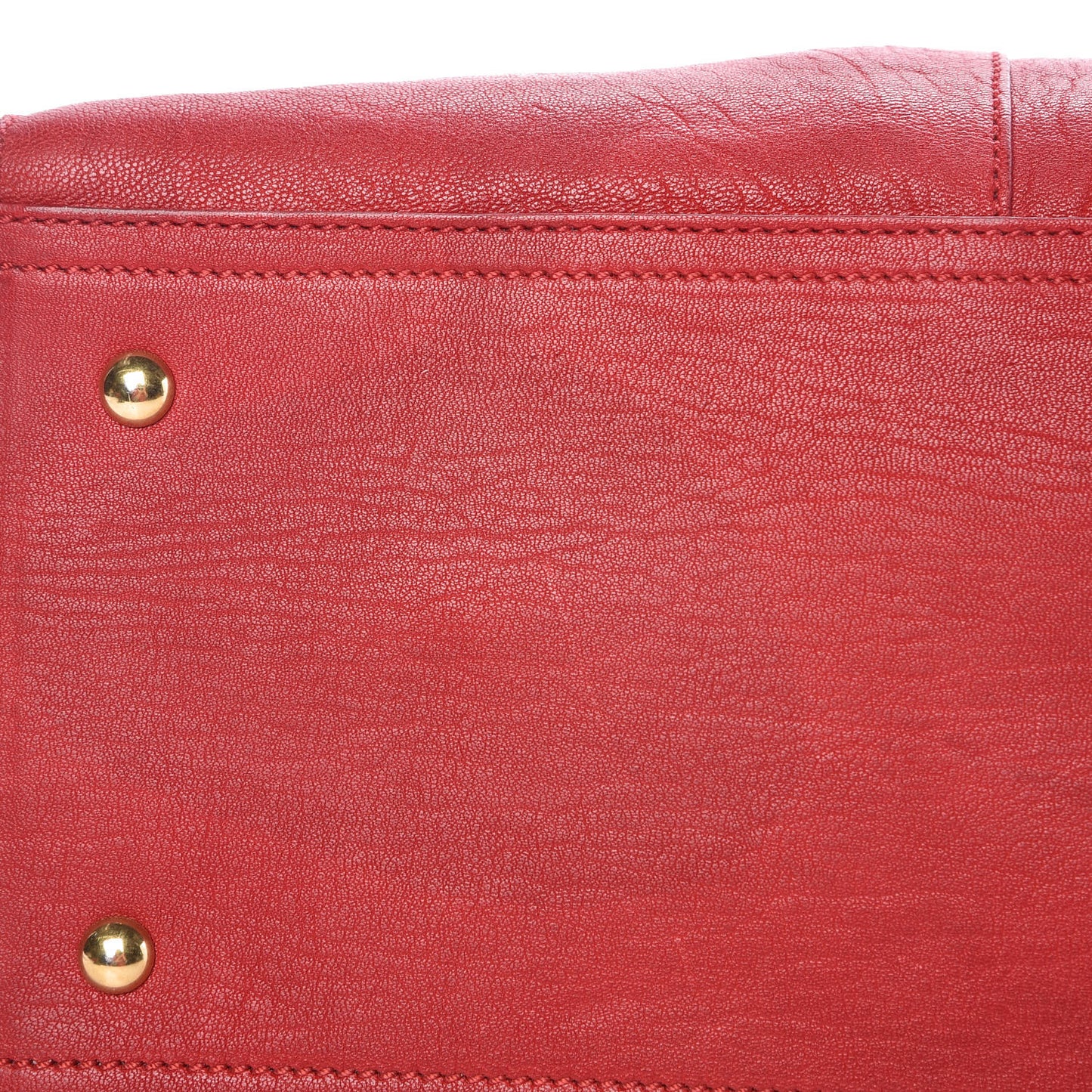 Sheepskin Medium Cabas ChYc Rouge Orient
