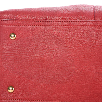 Saint Laurent Sheepskin Medium Cabas ChYc Rouge Orient 18 of 23