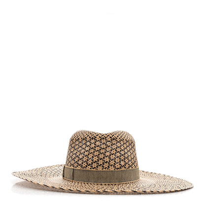 Hermes Straw Chapeau Femme Etna Panama Hat 57 Naturel Black 3 of 8