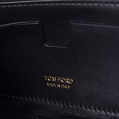 Tom Ford Metallic Calfskin Key Pouch Silver 6 of 7