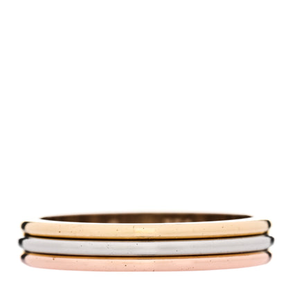Cartier 18K Pink White Yellow Gold 3.8mm Trinity Wedding Band Ring 57 8 1 of 5