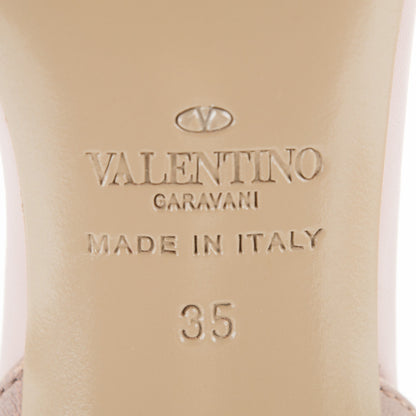 Valentino Garavani Nappa Rockstud Ankle Strap 100mm Sandals 35 Poudre 6 of 7