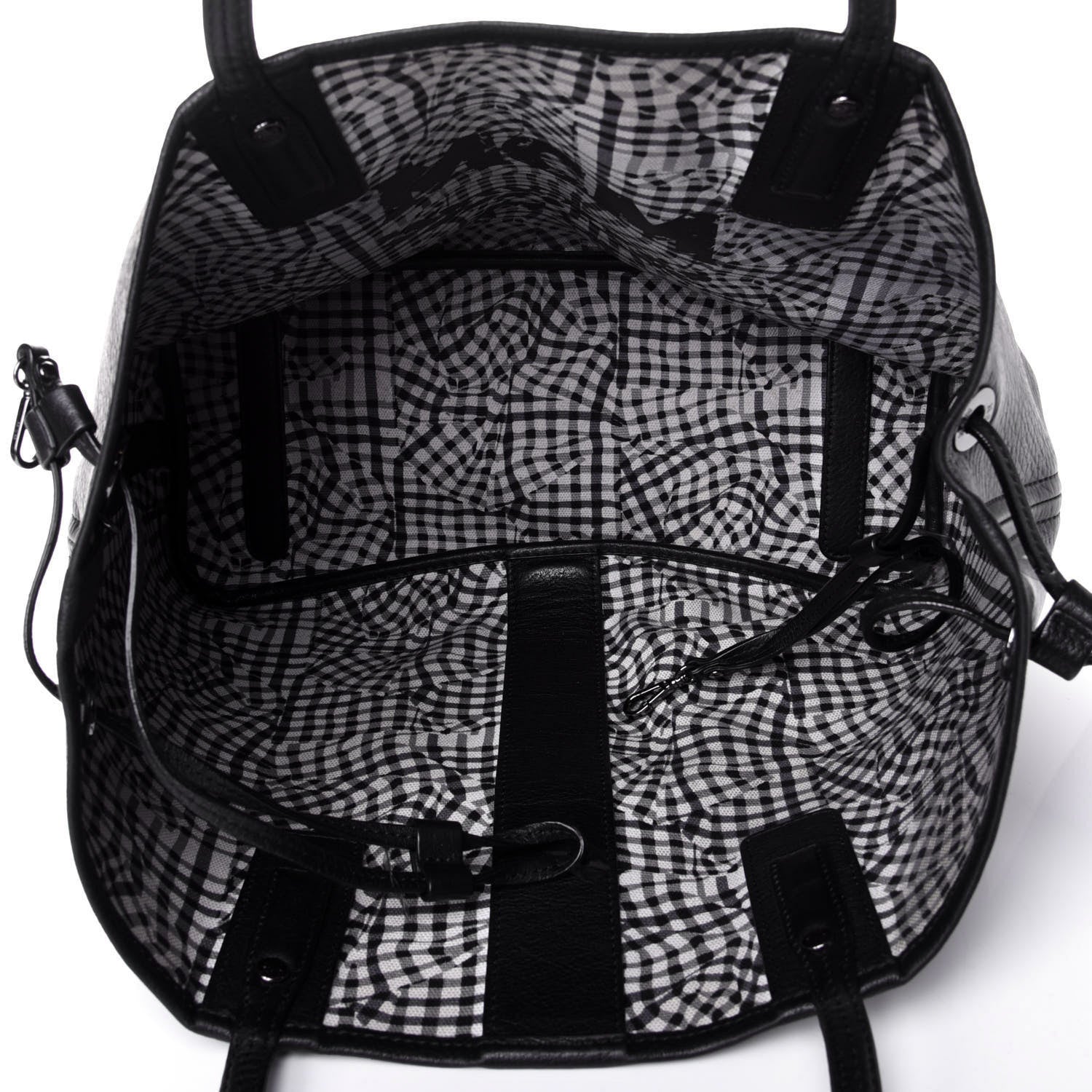 MCM Visetos Medium Liz Reversible Shopper Tote Black 9 of 17