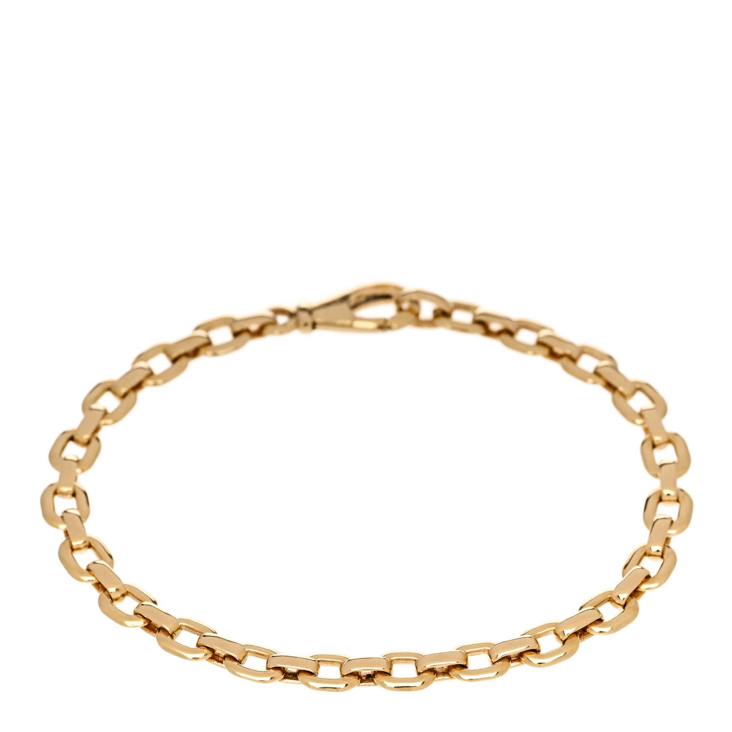 18K Yellow Gold Meplat Link Chain Bracelet