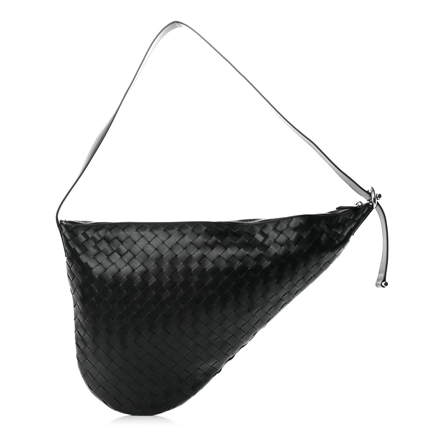 Calfskin Intrecciato Virgule Black