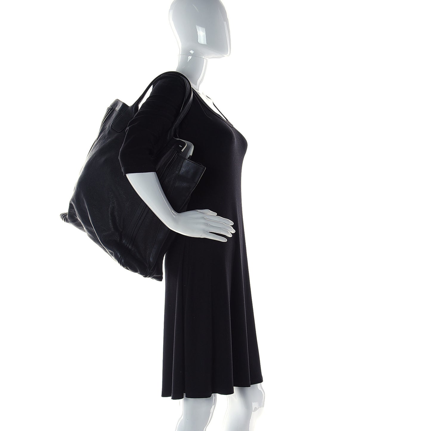 Calfskin Alison Tote Black
