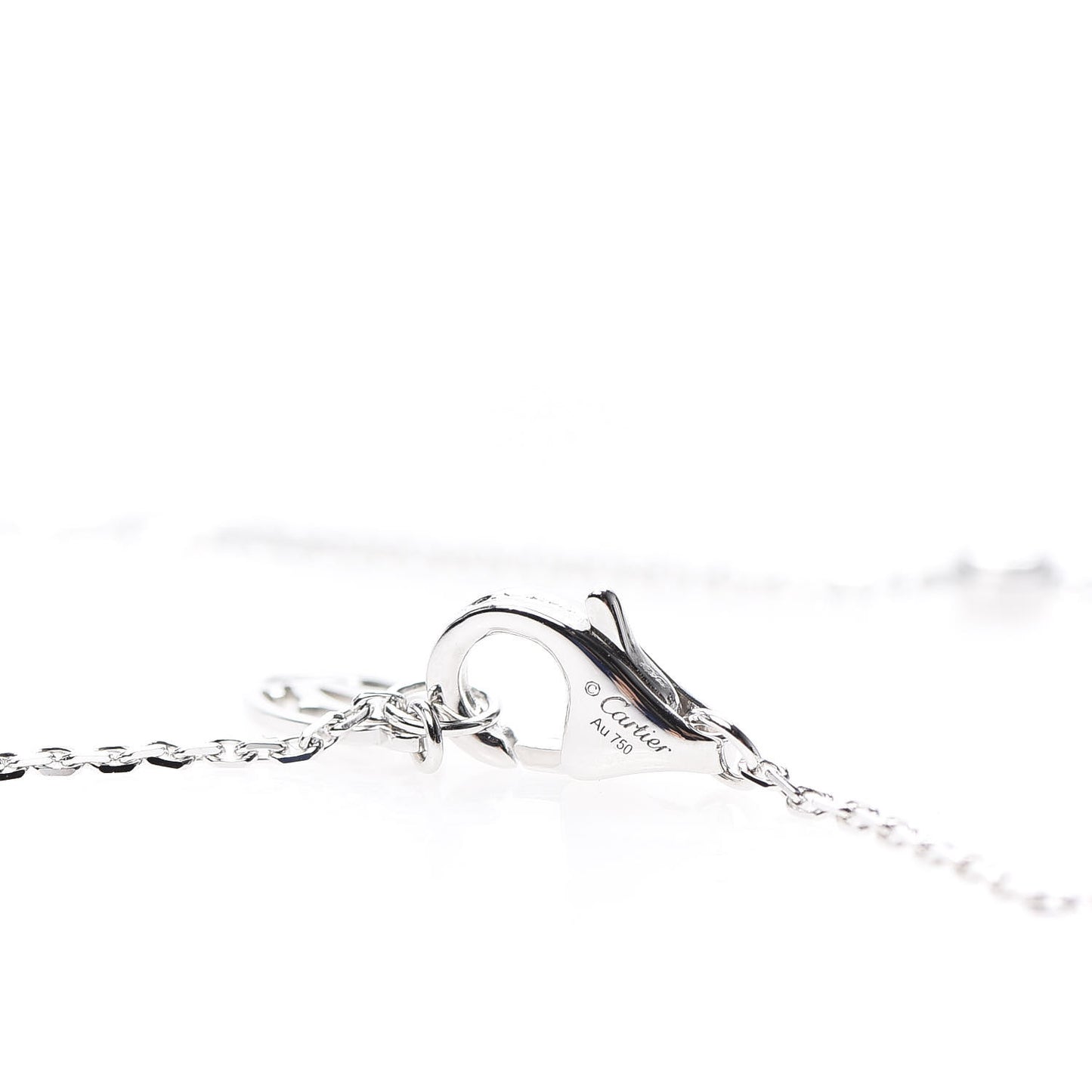 18K White Gold Diamond XS D'Amour Pendant Necklace