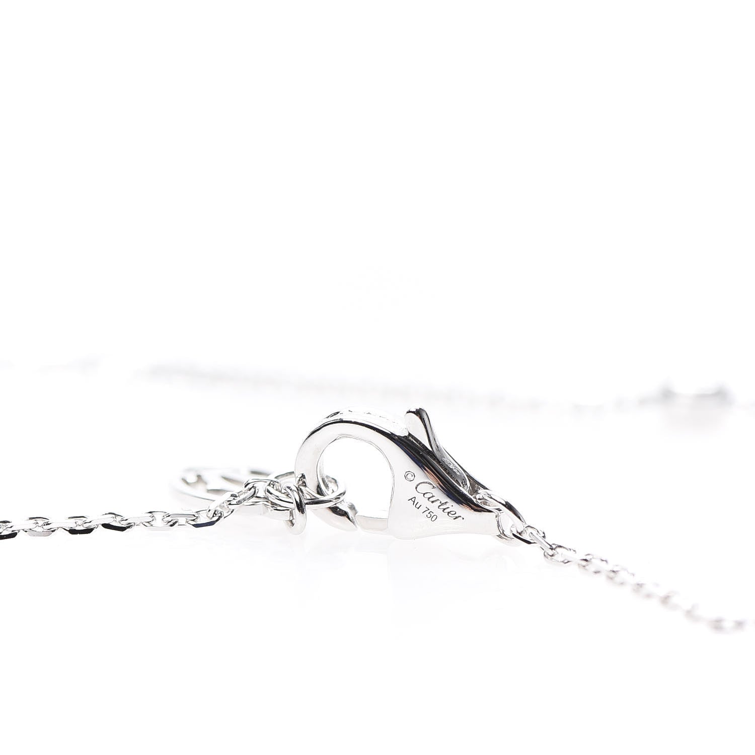 Cartier 18K White Gold Diamond XS D'Amour Pendant Necklace 4 of 6