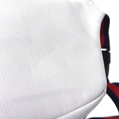 Gucci Grained Calfskin Small Logo Belt Bag White 10 of 12