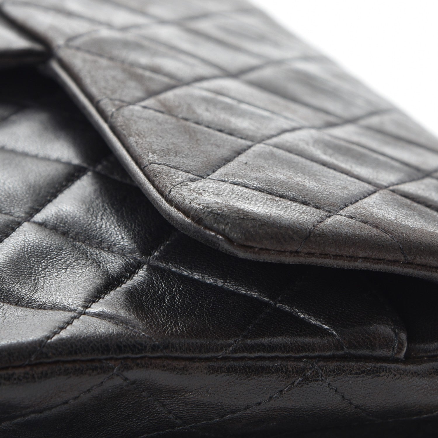 Chanel Lambskin Quilted Medium Double Flap Black 13 of 13