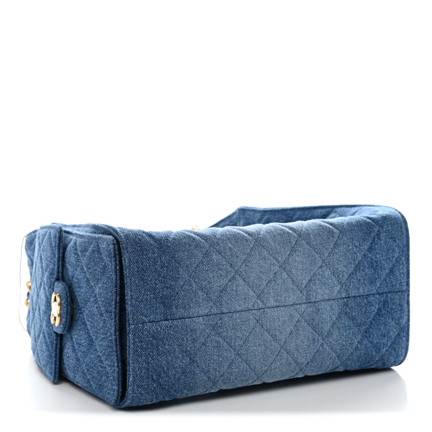 Chanel Washed Denim Quilted Small Chanel 25 Handbag Blue 1830728