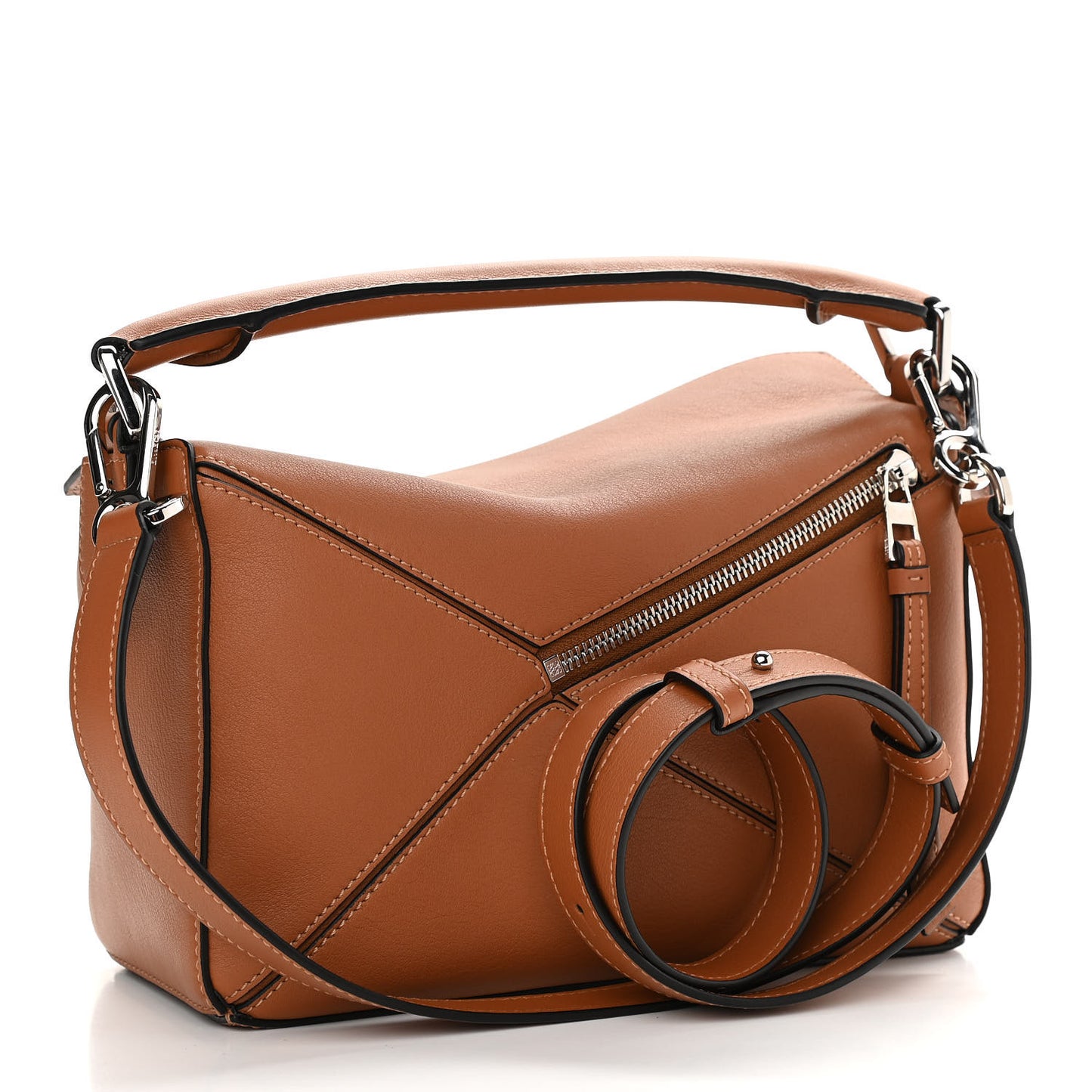 Calfskin Small Puzzle Bag Tan