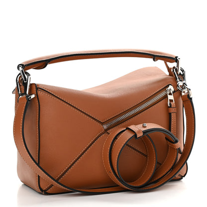 Loewe Calfskin Small Puzzle Bag Tan 3 of 10