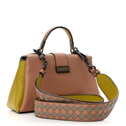 Bottega Veneta Nappa Multicolor Mini Piazza Bag Limestone 3 of 10