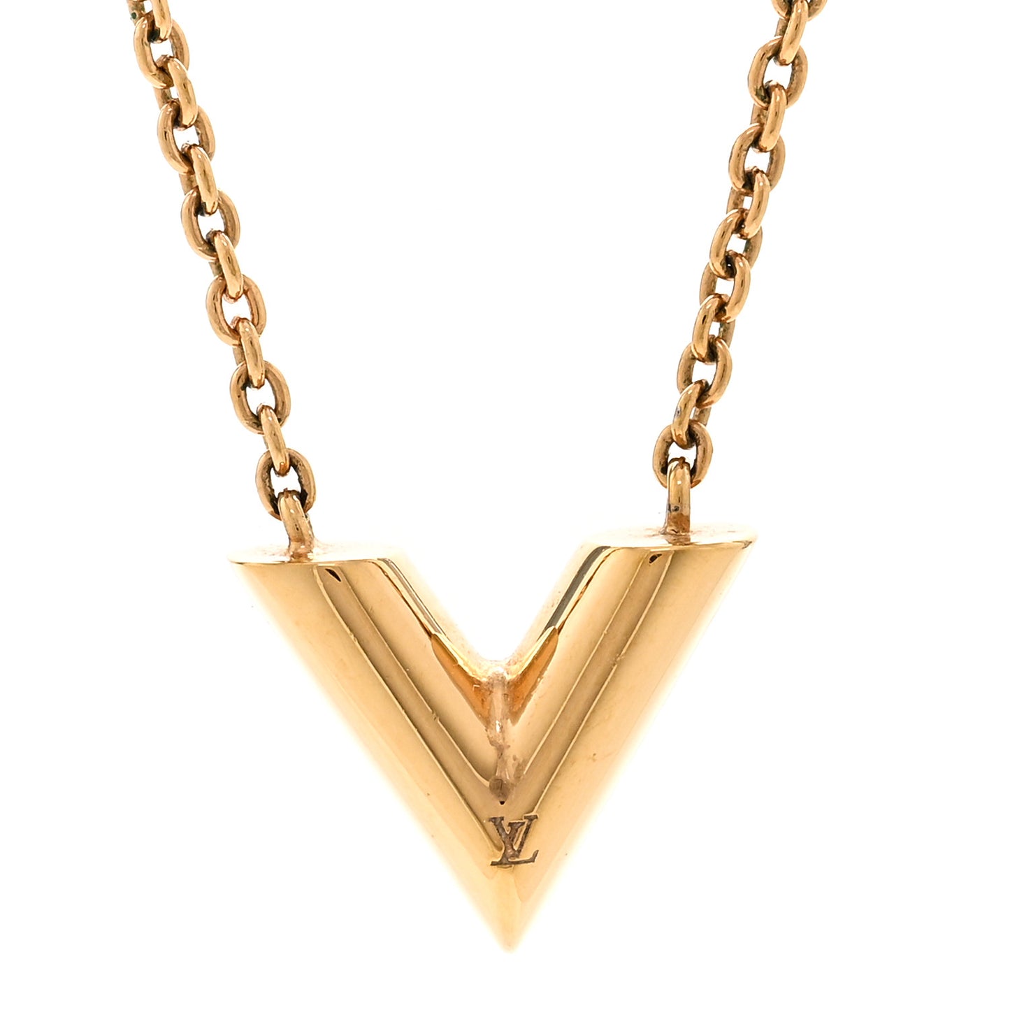 Essential V Necklace Gold
