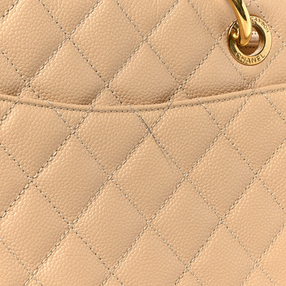 Chanel Caviar Quilted Grand Shopping Tote GST Beige Clair 10 of 12