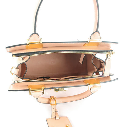 Valentino Garavani Vitello Small My Rockstud Double Handle Satchel Skin Sorbet 5 of 6