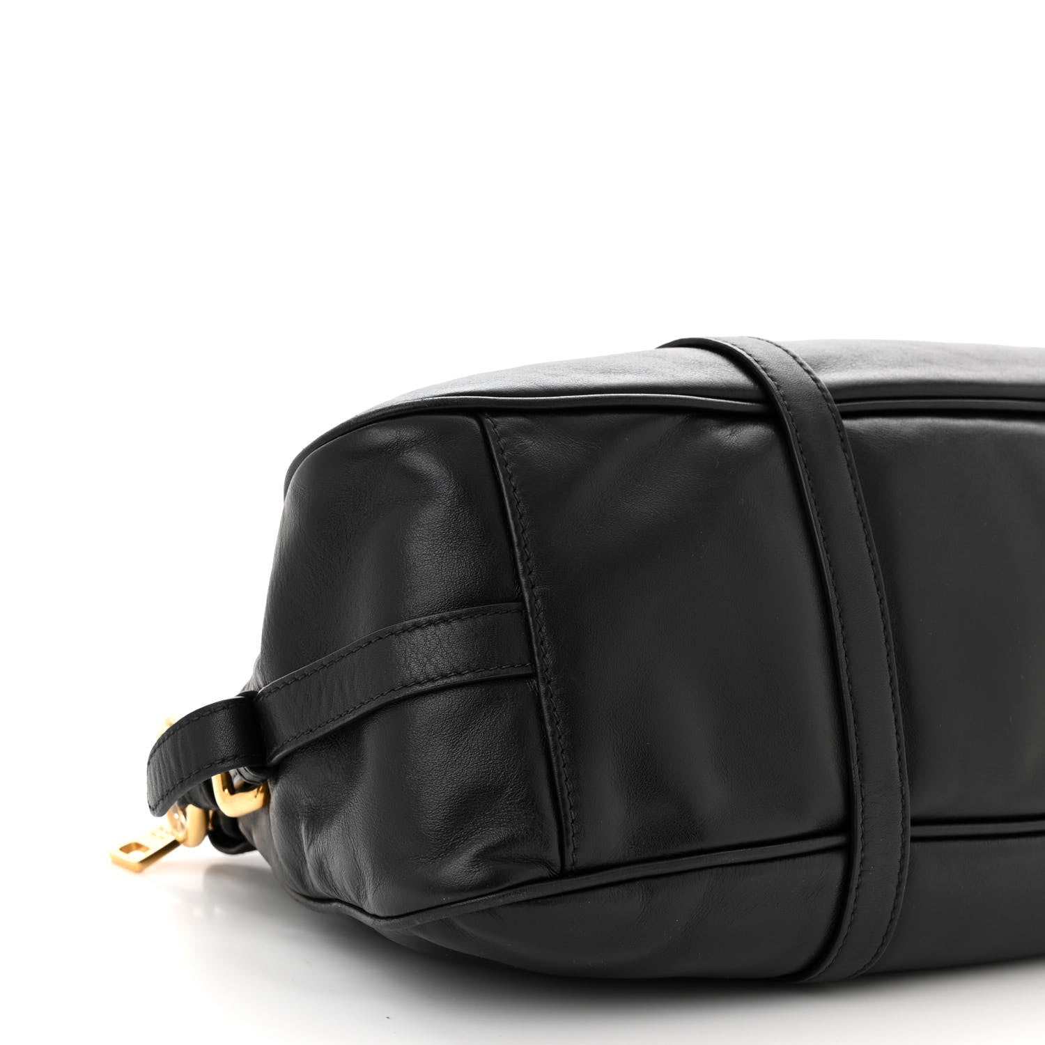 Prada Soft Calf Shopping Satchel Black 9 of 12