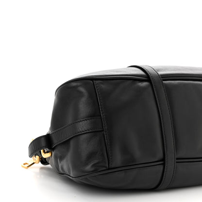 Prada Soft Calf Shopping Satchel Black 9 of 12