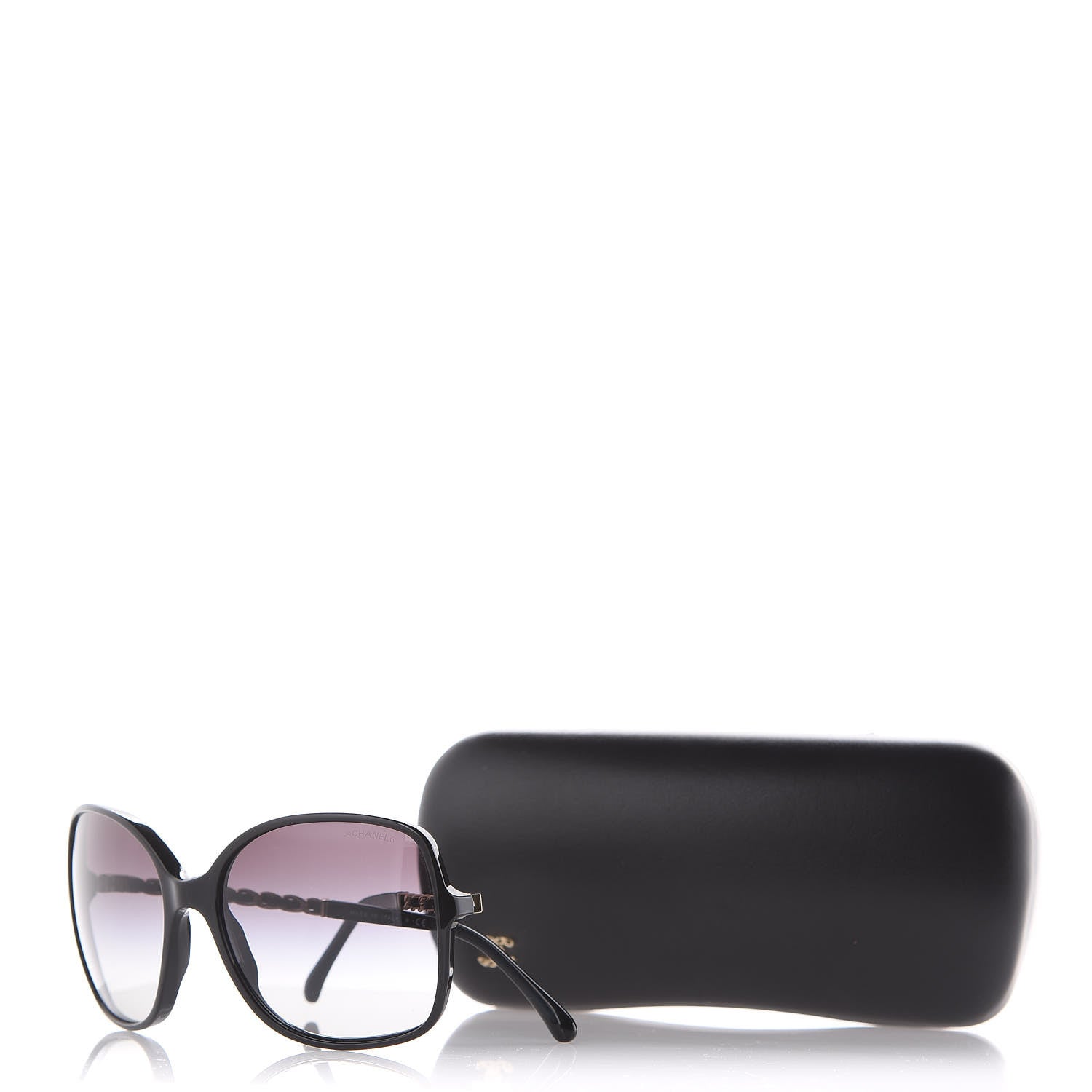 Chanel Lambskin Square Chain Sunglasses 5210-Q Black 7 of 7