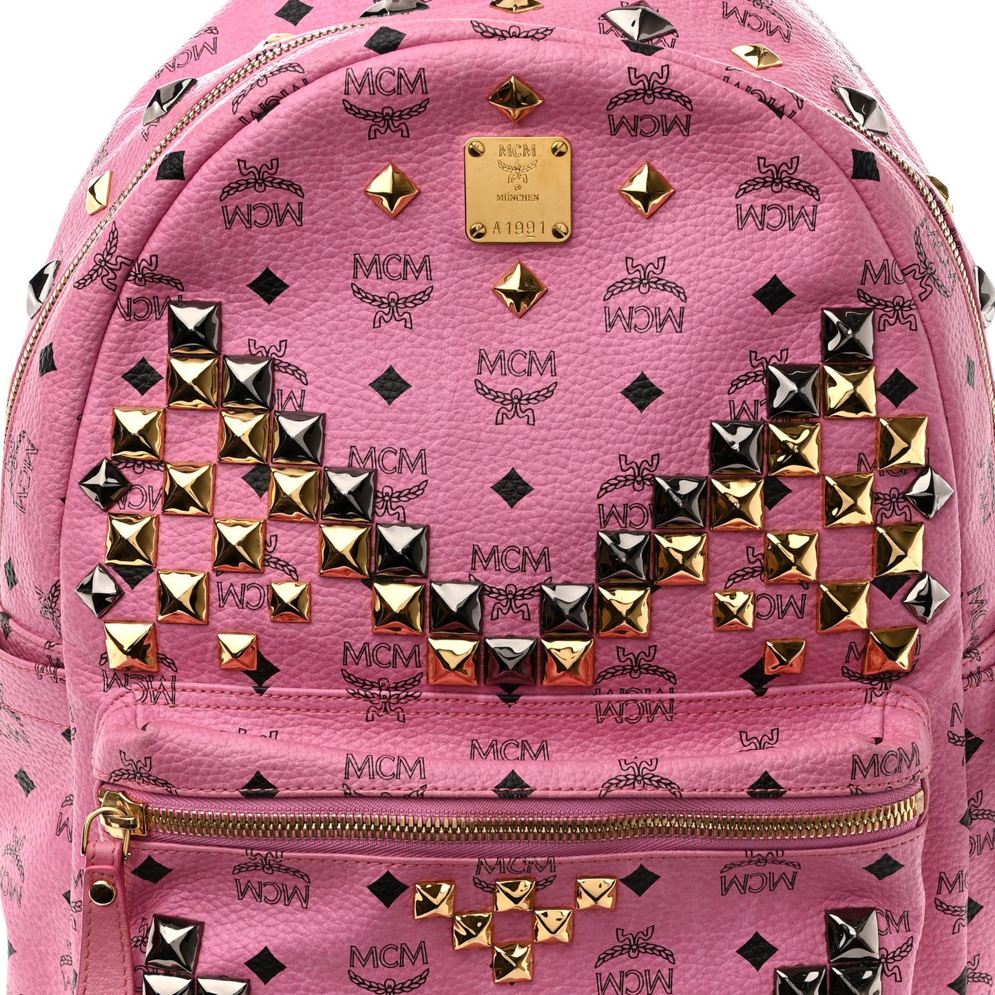 Visetos Studded Medium Stark M Backpack Pink