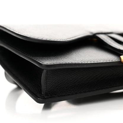 Christian Dior Grained Calfskin Saddle Belt Clutch Black 8 of 18