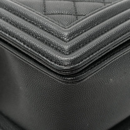 Chanel Caviar Quilted Medium Boy Flap Black 11 of 13