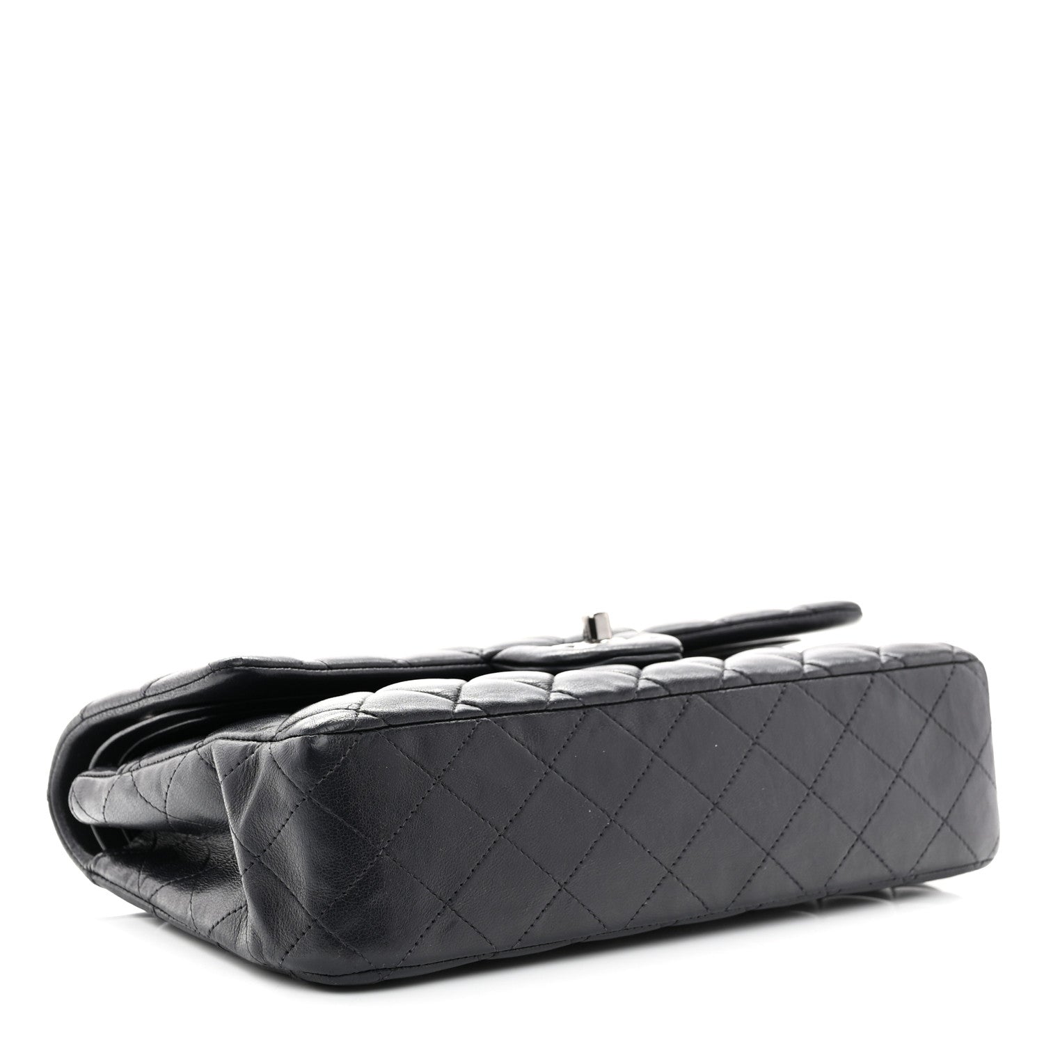 Chanel Lambskin Quilted Medium Double Flap Navy 4 of 10