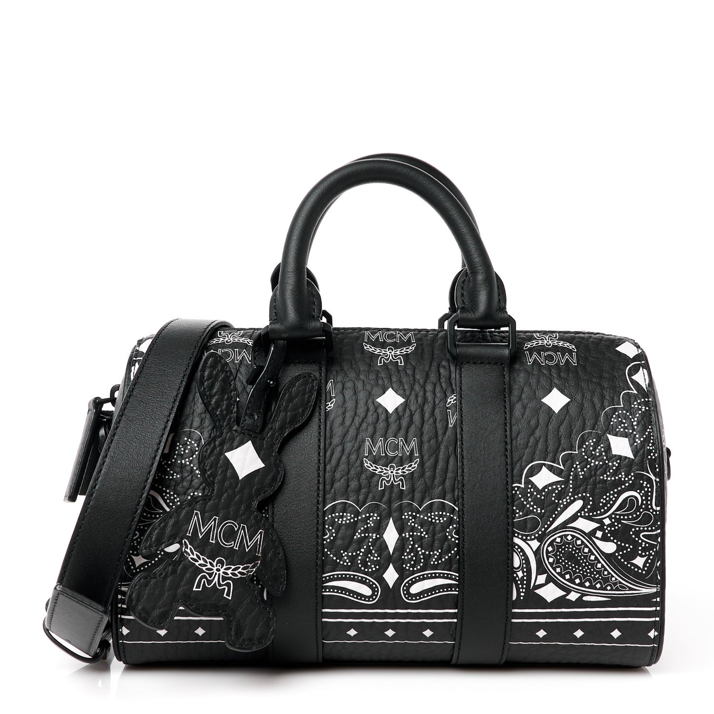 Visetos Bandana Small Aren Boston Bag Black