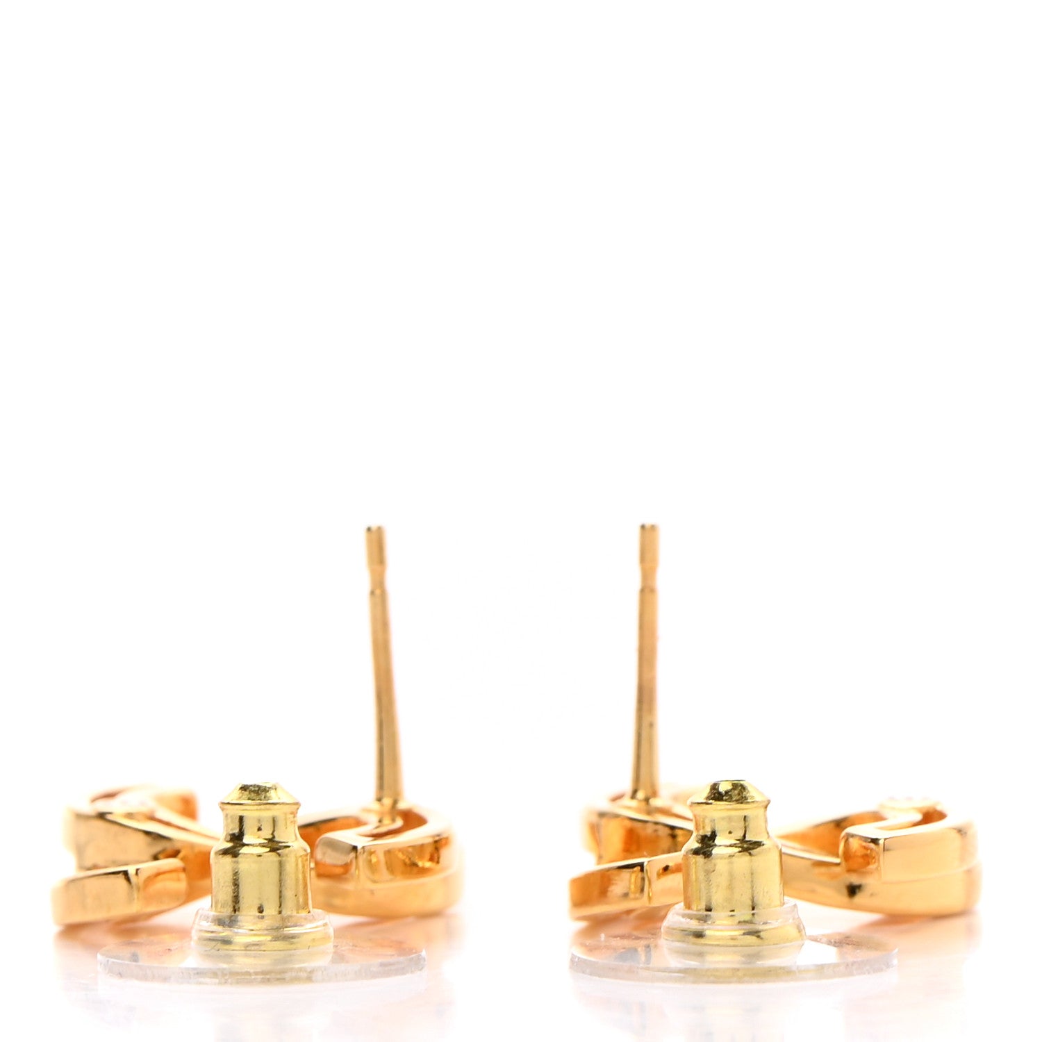 Chanel Metal Obazine CC Earrings Gold 3 of 4