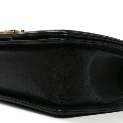 Chanel Lambskin Chevron Quilted Medium Boy Flap Black 10 of 11