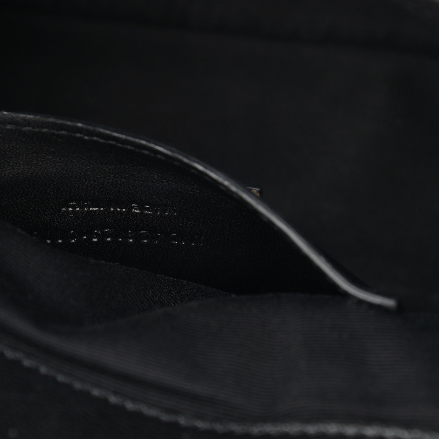 Saint Laurent Sheepskin Tri-Quilt Monogram Medium College Bag Black 7 of 17