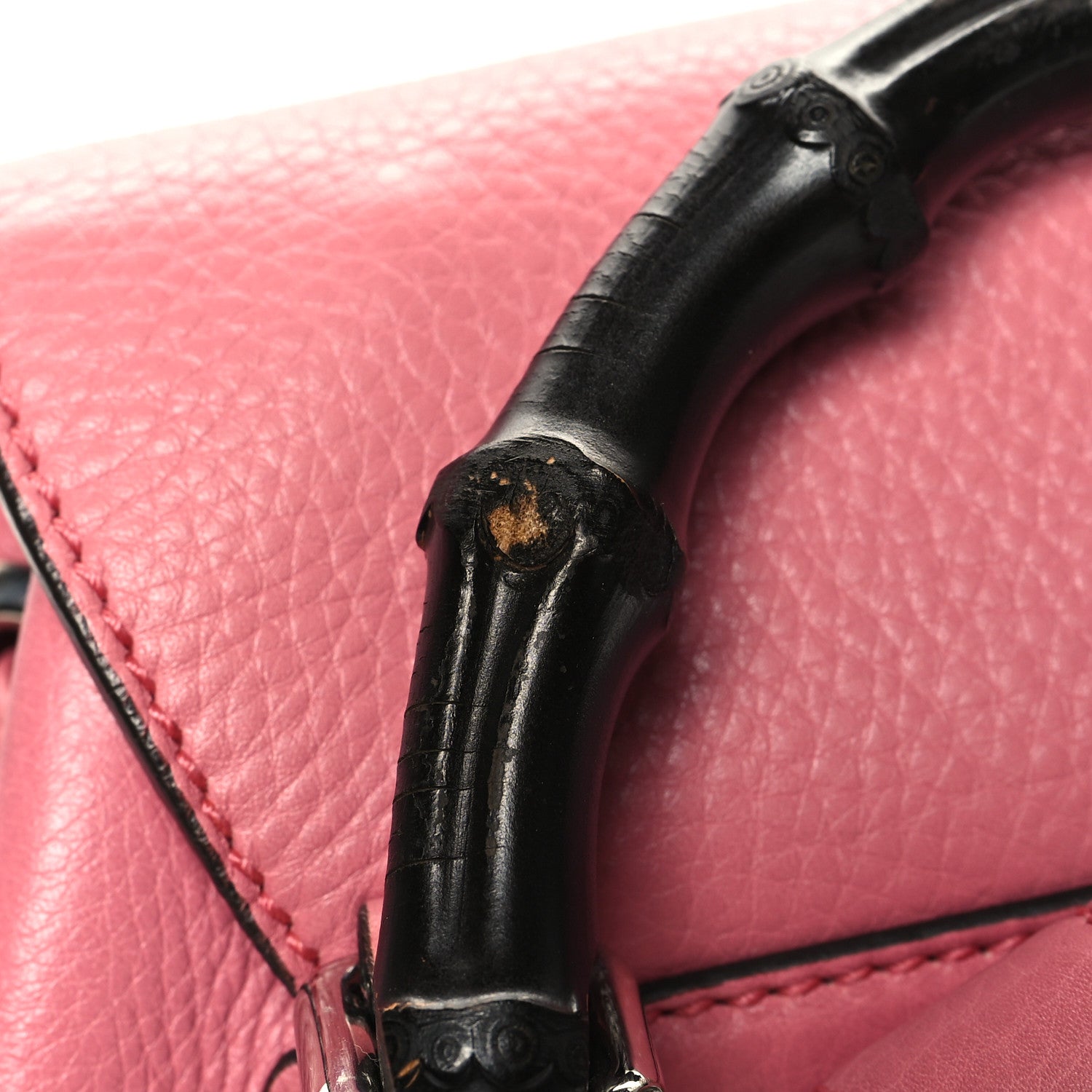 Gucci Cellarius Calfskin Medium Bamboo Backpack Glossy Pink 12 of 12