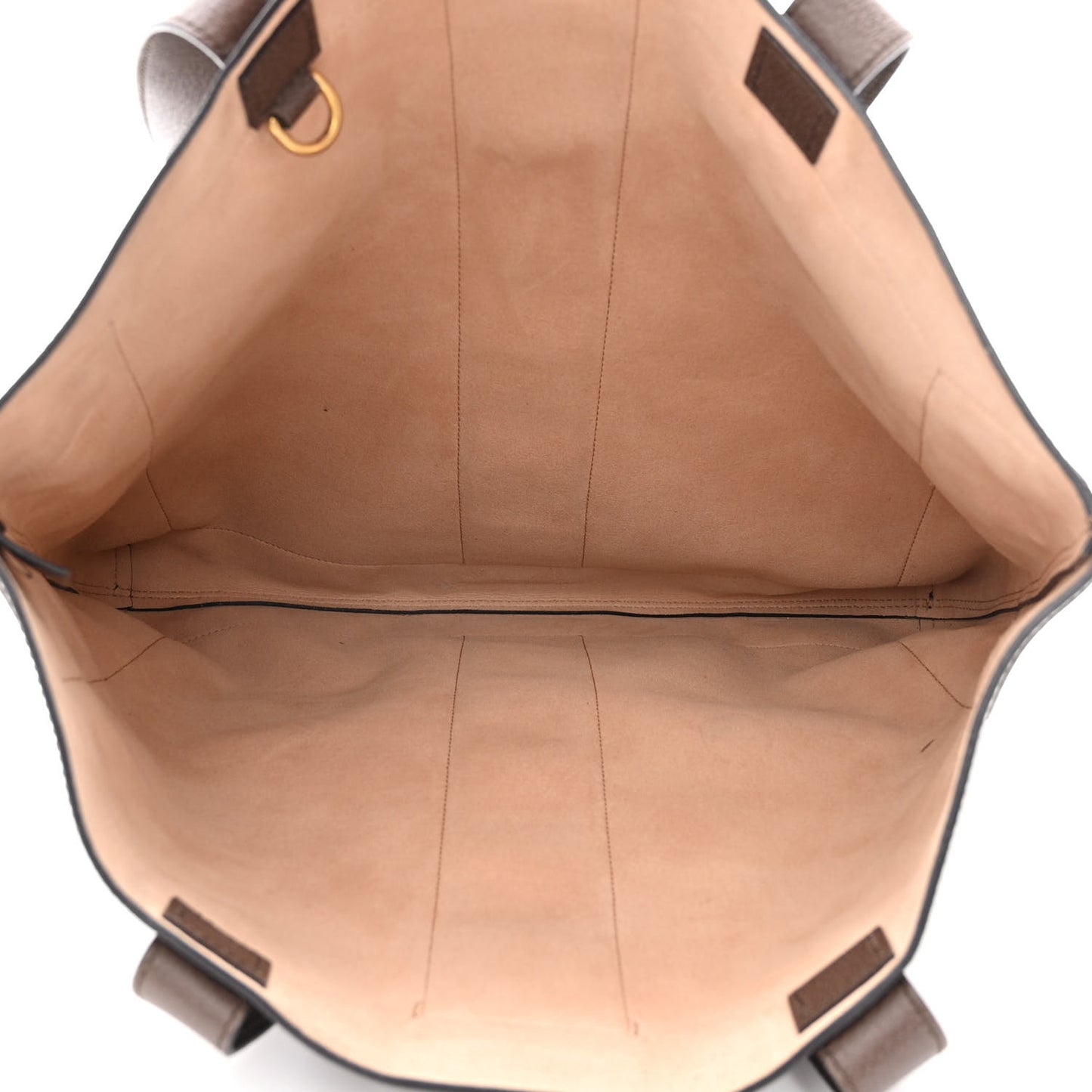 GG Supreme Monogram Web Large Ophidia Vertical Shopping Tote Brown