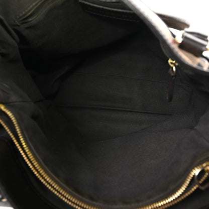 Burberry Haymarket Check Medium Golderton Tote Chocolate 5 of 11