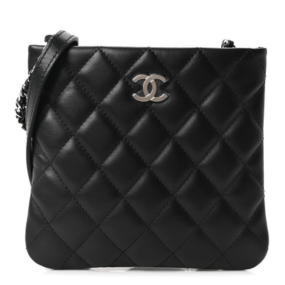 Chanel Lambskin Quilted Uniform Crossbody Bag  Black 1 of 10