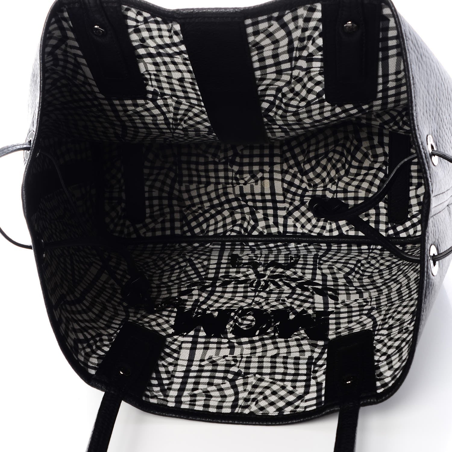MCM Visetos Medium Liz Reversible Shopper Tote Black 8 of 9